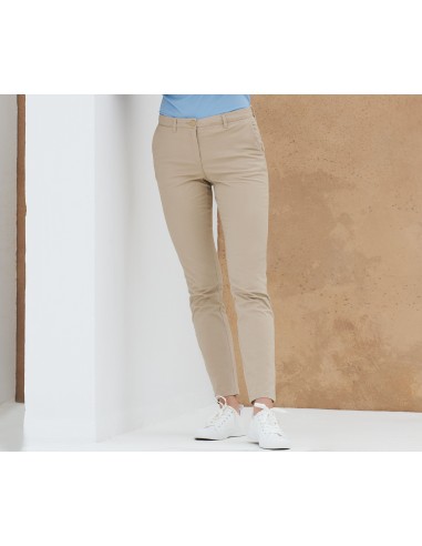 HEN-H651-Ladies Stretch Chino